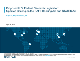 Banking and Cannabis — Updated Briefing on the SAFE Banking Act and STATES