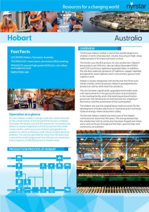 Fact Sheet-Hobart