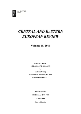 Central and Eastern European Review