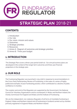 Strategic Plan 2018-21