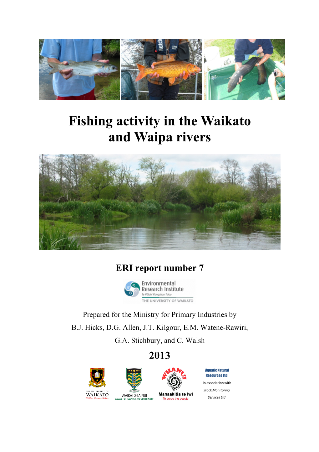 Fishing Activity in the Waikato and Waipa Rivers