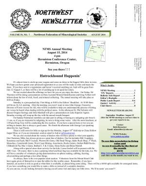 Northwest Newsletter Vol 54, No