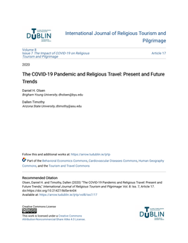 The COVID-19 Pandemic and Religious Travel: Present and Future Trends