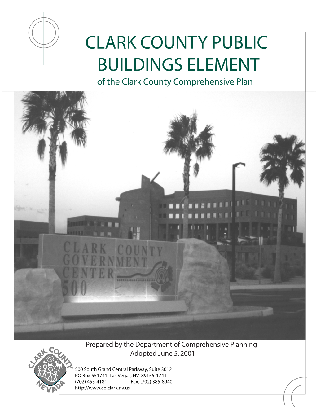 CLARK COUNTY PUBLIC BUILDINGS ELEMENT of the Clark County Comprehensive Plan