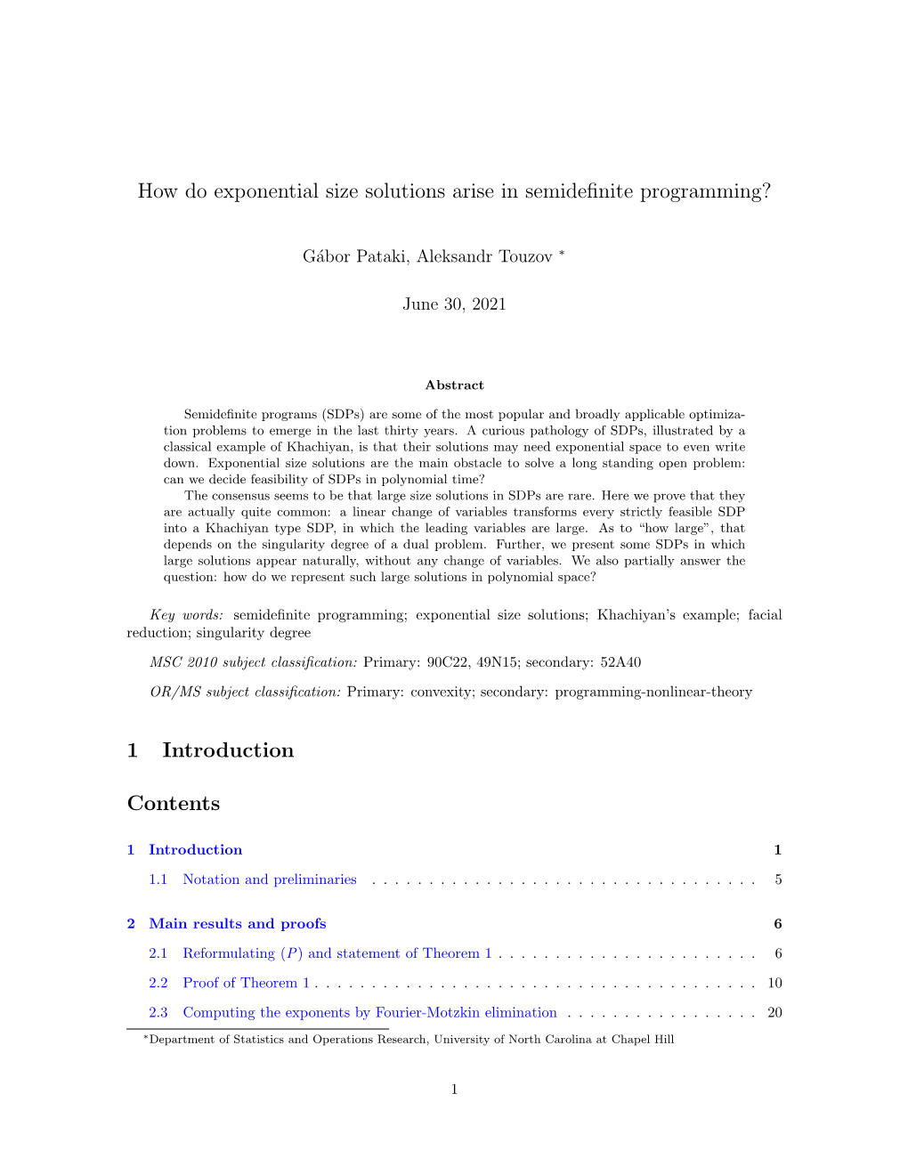 How Do Exponential Size Solutions Arise in Semidefinite Programming?