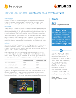 Halfbrick Uses Firebase Predictions to Boost Retention by 20%