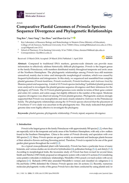 Sequence Divergence and Phylogenetic Relationships