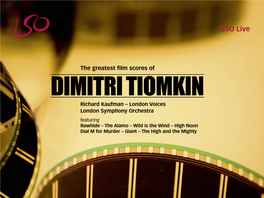 Dimitri Tiomkin: the Greatest Film Scores