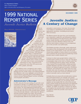 Juvenile Justice: a Century of Change