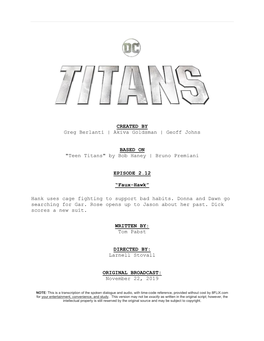 Titans" by Bob Haney | Bruno Premiani