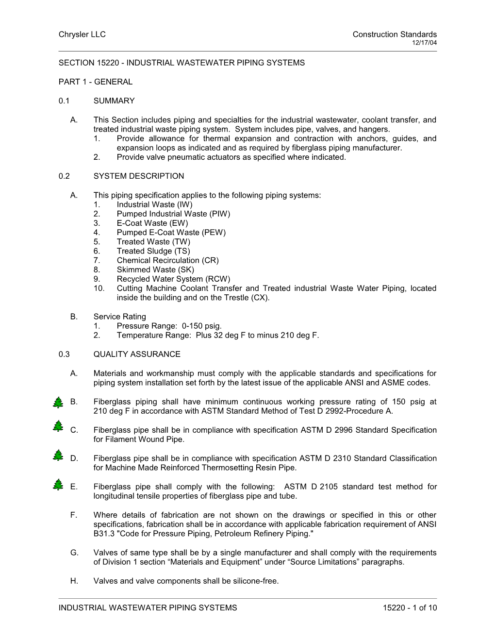 Chrysler LLC Construction Standards s7