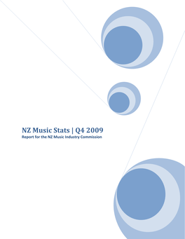 NZ Music Stats | Q4 2009 Report for the NZ Music Industry Commission