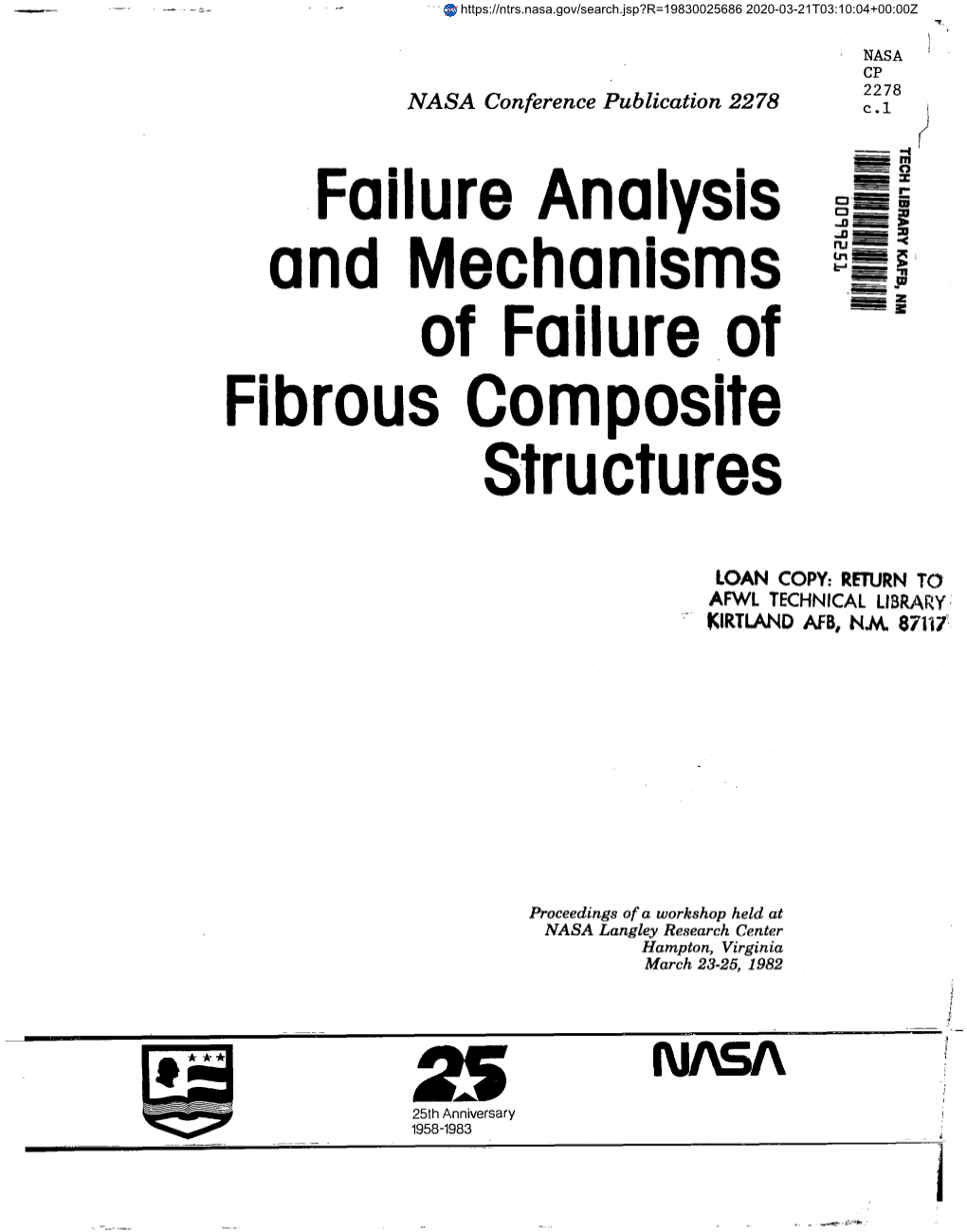 Failure Analysis and Mechanisms of Failure ,Of Fibrous Composite