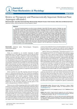 Review on Therapeutic and Pharmaceutically Important