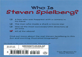 Who Is Steven Spielberg?