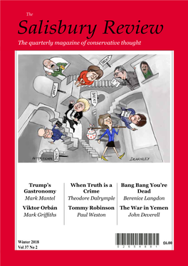 Salisbury Review the Quarterly Magazine of Conservative Thought