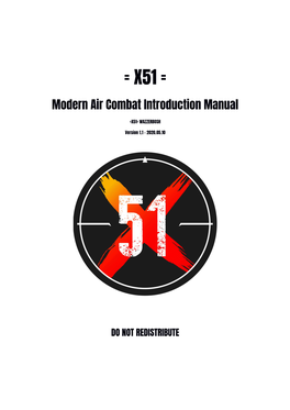 = X51 = Modern Air Combat Introduction Manual