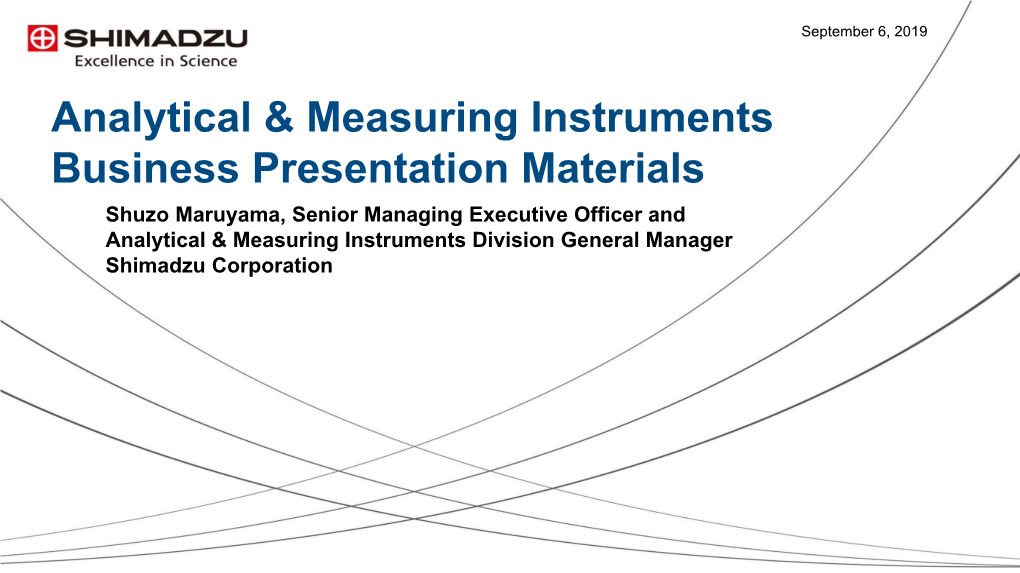 Analytical & Measuring Instruments Business Presentation Materials