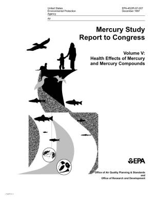 Mercury Study Report to Congress