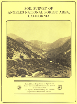 Soil Survey of Angeles National Forest Area, California (1987)