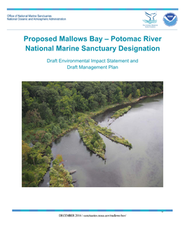 Proposed Mallows Bay – Potomac River National Marine Sanctuary Designation