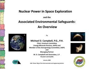 The Need for Nuclear Power in Space Exploration