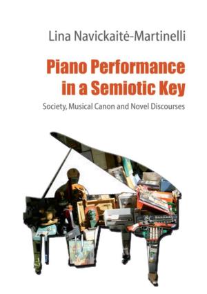 Piano Performance in a Semiotic Key Acta Semiotica Fennica Approaches to Musical Semiotics