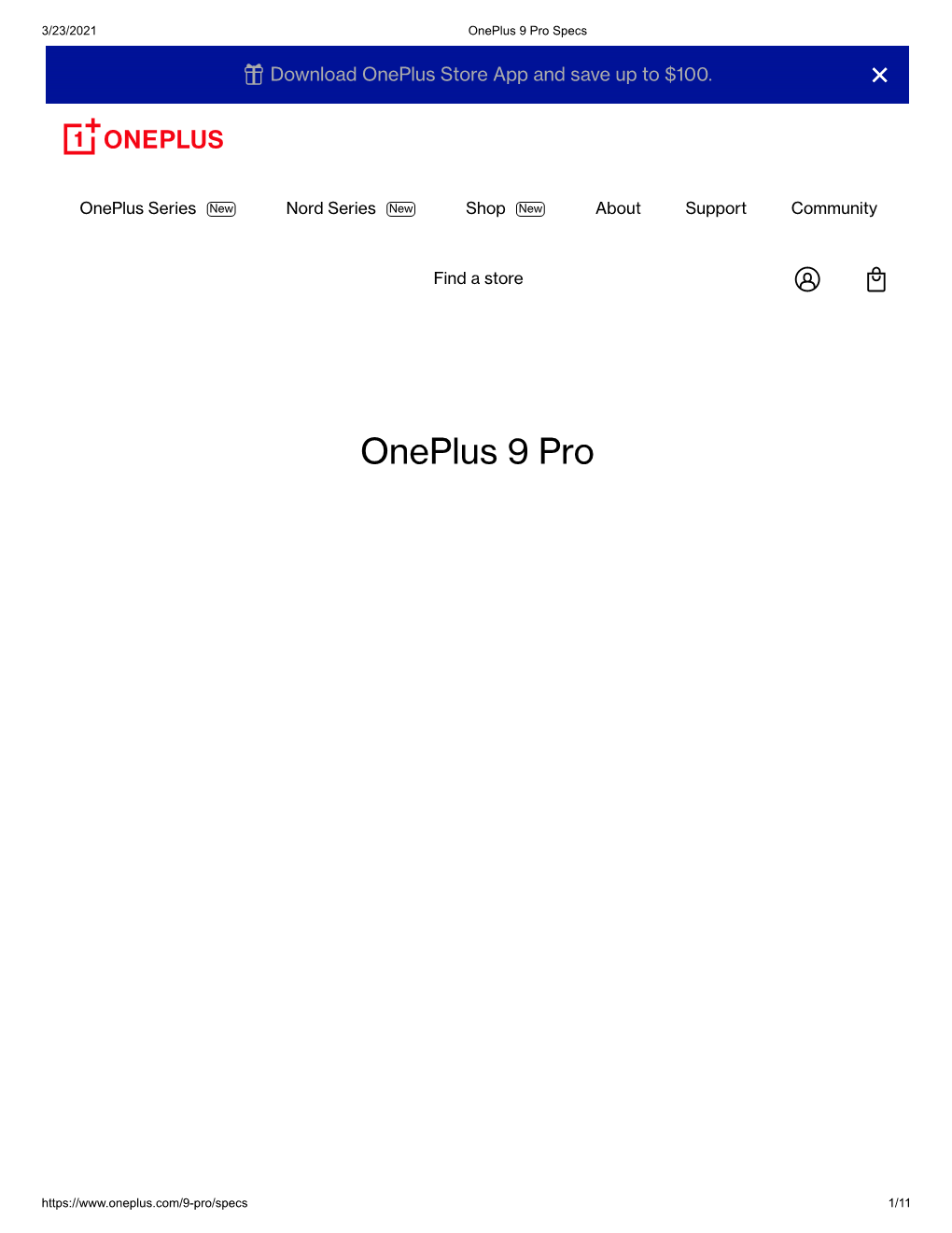 Oneplus 9 Pro Specs
