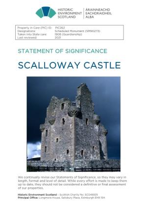 Scalloway Castle Statement of Significance