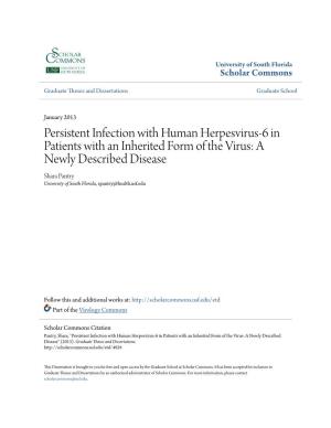 Persistent Infection with Human Herpesvirus-6 in Patients with an Inherited Form of the Virus