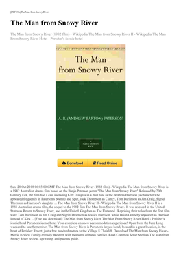 [Free and Download] the Man from Snowy River