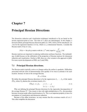 Chapter 7 Principal Hessian Directions
