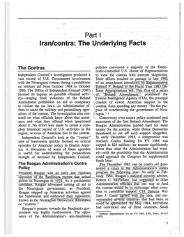 Part I Iran/Contra: the Underlying Facts