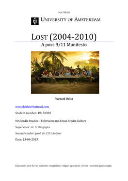 LOST (2004-2010) a Post-9/11 Manifesto