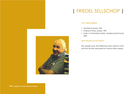 | Friedel Sellschop |