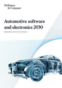 Automotive Software and Electronics 2030 Mapping the Sector’S Future Landscape