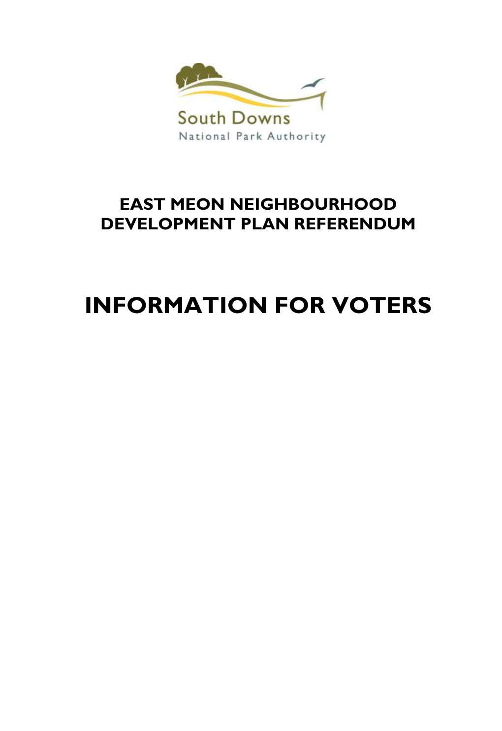 Information for Voters