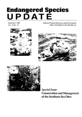Endangered Spec UPDATE December F 996 School of Natural Resources and Environment Vol