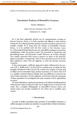 Convolution Products of Monodiffric Functions