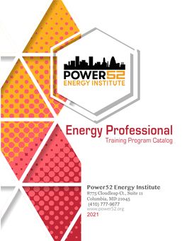 Power52 Energy Institute Catalog