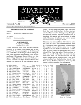 Local Star Class Newsletter