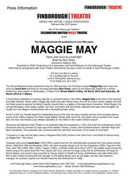 Press Release Maggiemay 15 January 2019