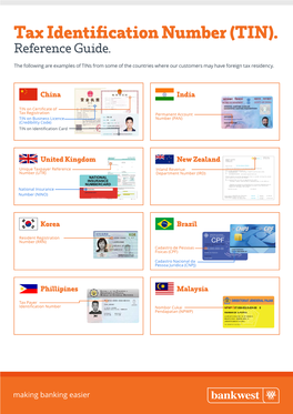 Tax Identification Number Reference Guide