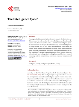 The Intelligence Cycle*