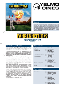 Fahrenheit 11/9 Es Una Mirada Polémica Y Cómica a Los Tiempos Que Corren En EE.UU