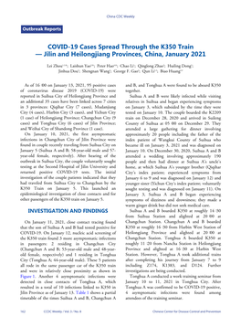 Jilin and Heilongjiang Provinces, China, January 2021