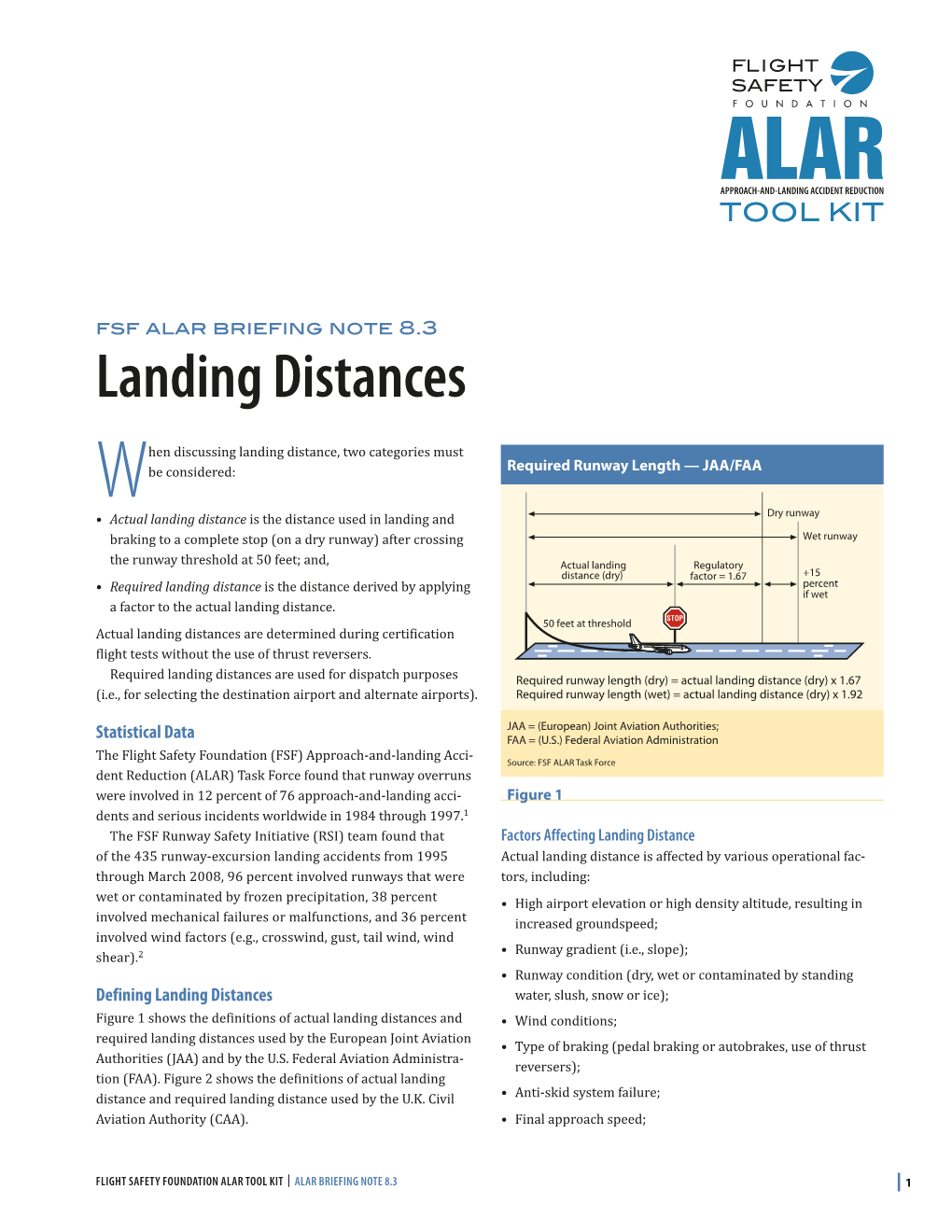 Landing Distances