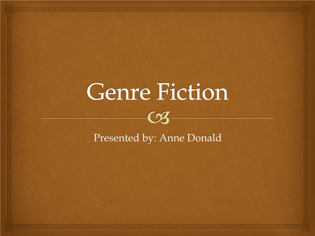 Genre Fiction