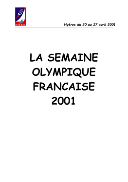 La Semaine Olympique Francaise 2001