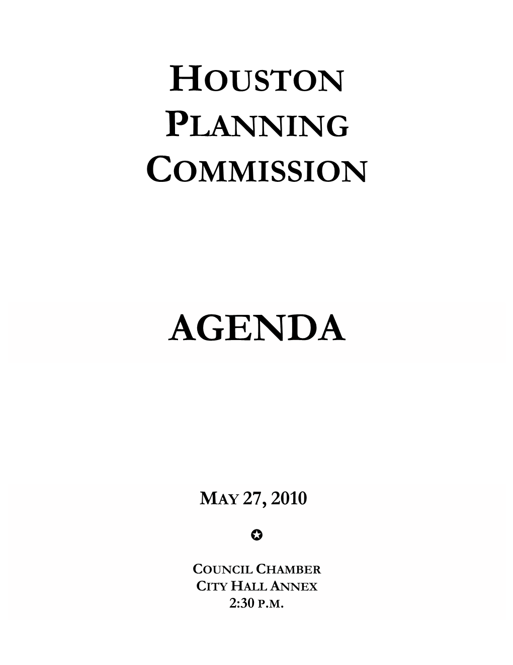 Houston Planning Commission